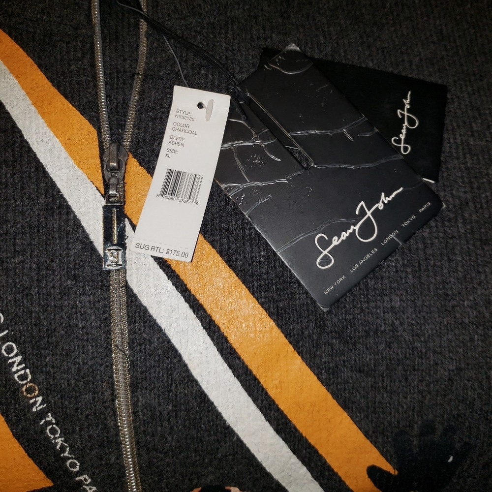 Men's casual zip-up sweater